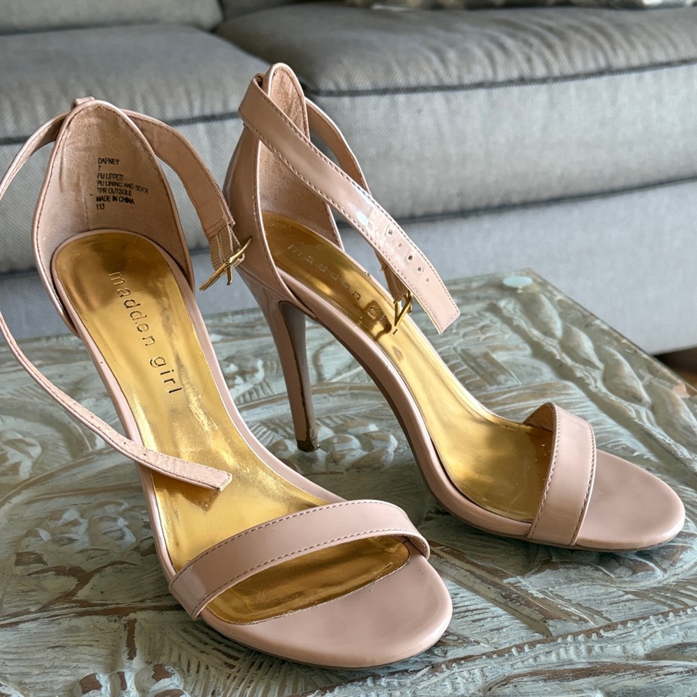 Madden Girl Blush Strappy Heels